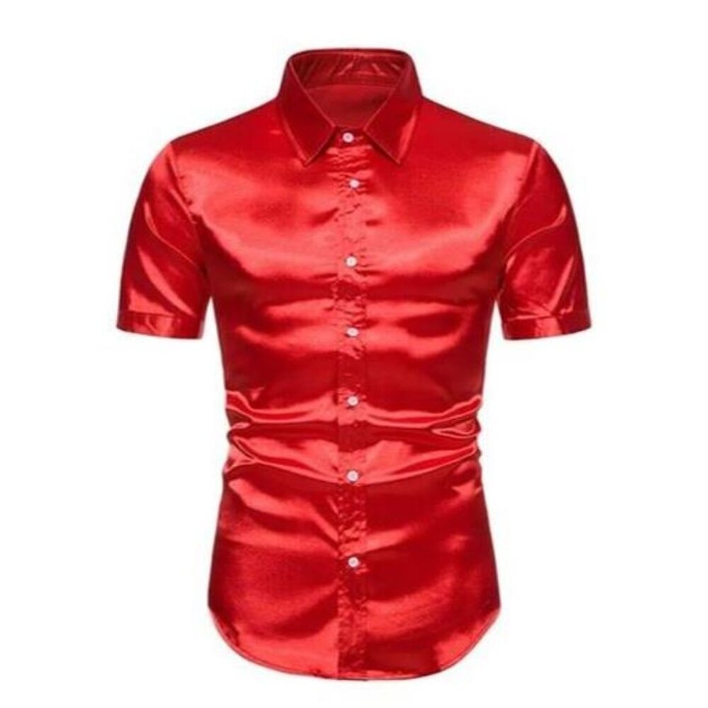 Men's Button Up Short Sleeve Shirt